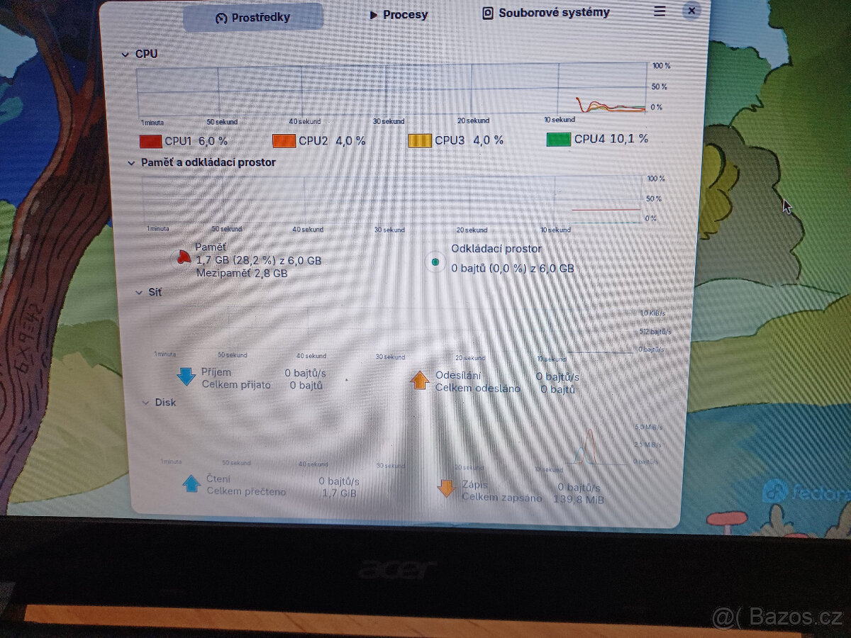 Prodám použitý notebook Acer Aspire V5-171 Intel Core i3 6GB - 4