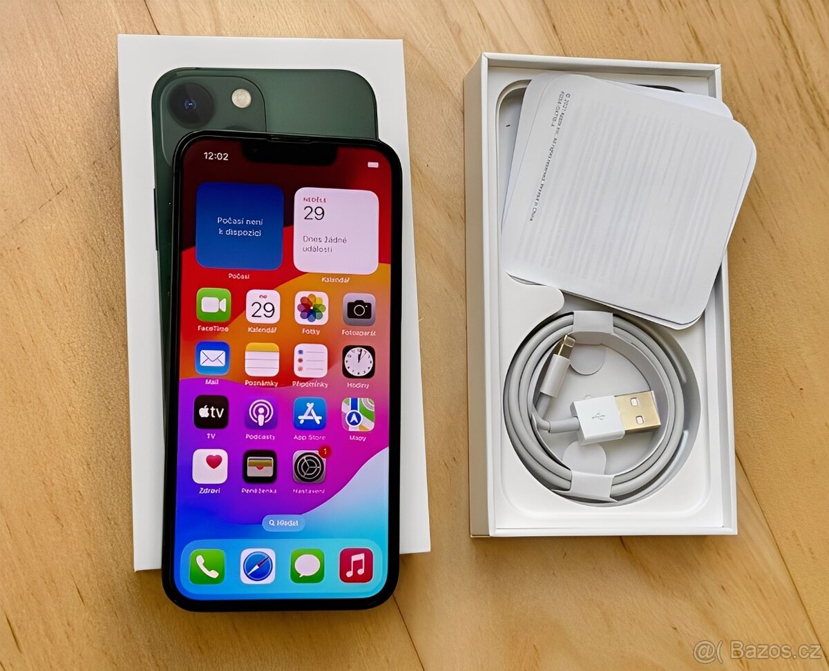 iPhone 13 Green BATERIE 100% TOP - 4