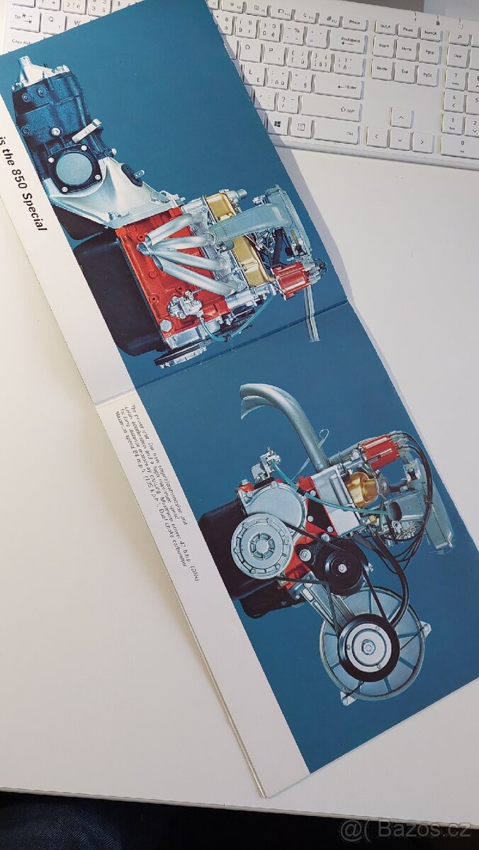 Velký prospekt Fiat 850 Special 55x41 cm - 4