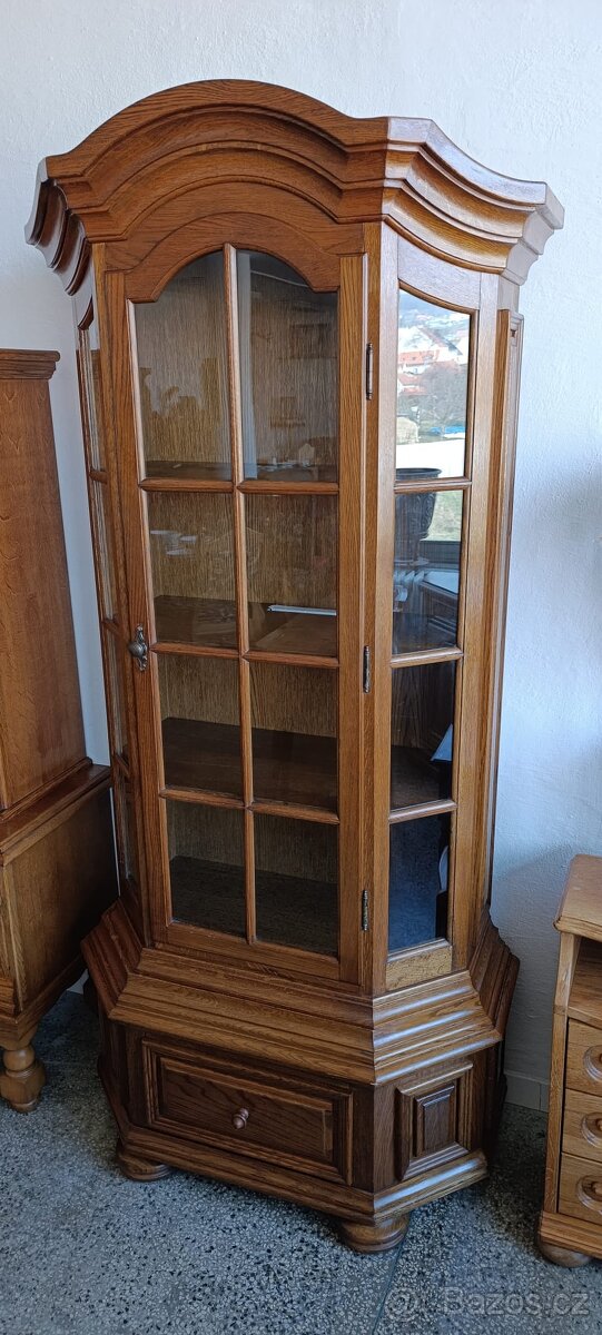 Rustikální vitrína, masív, Nábytek s příběhem - 4