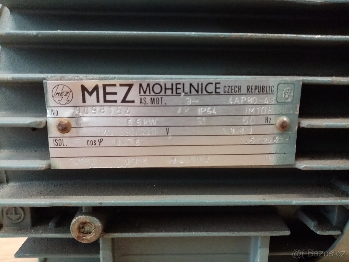 Elektromotor MEZ Mohelnice 4AP80-4s - 4