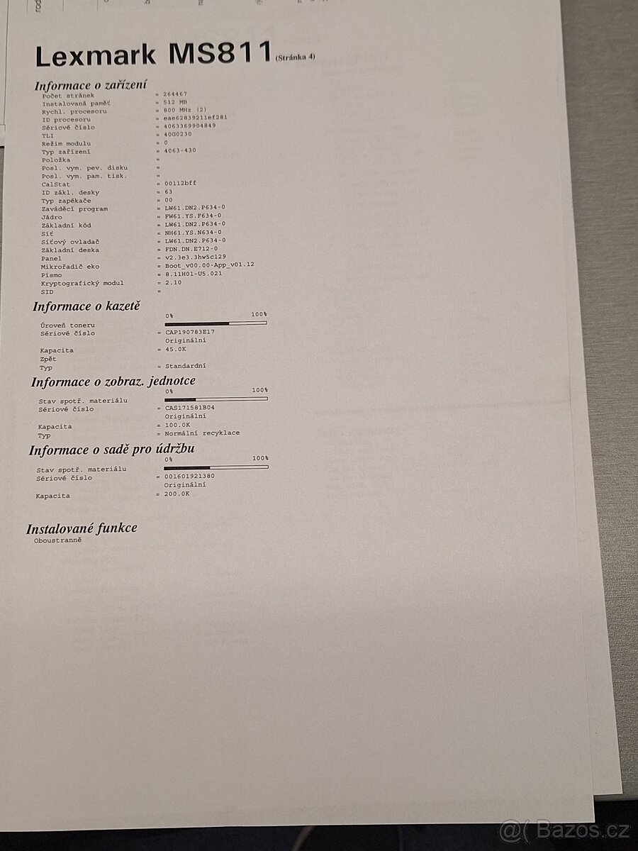 Lexmark MS811dn Tiskárna laserová černobílá - 4