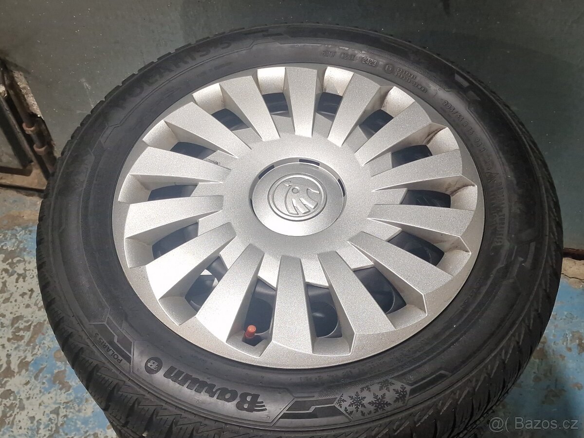 205/55/16 Zimní kola originál Škoda Octavia 5x112 DOT23 - 4