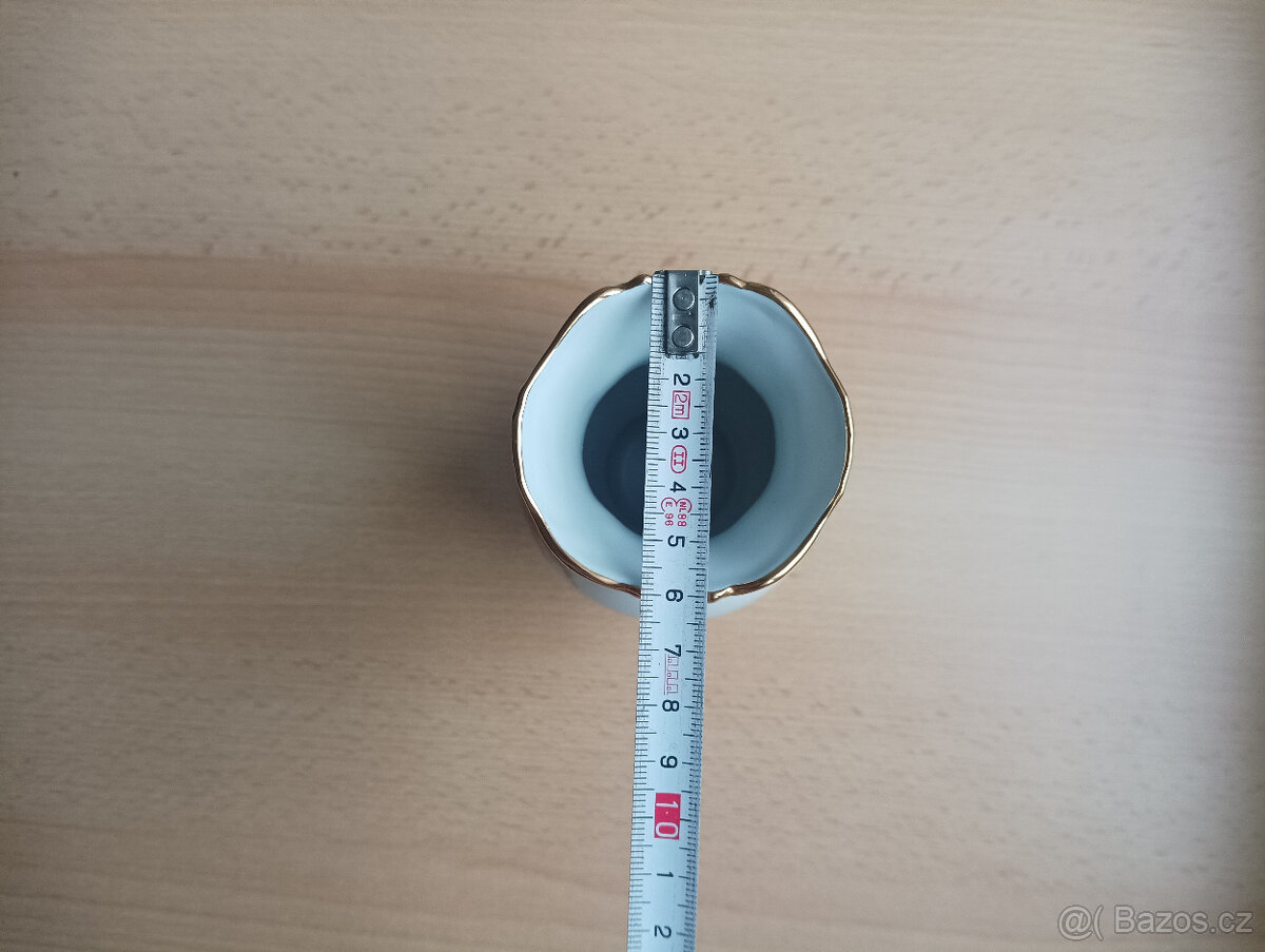 Krásná pozlacená porcelánová váza Pirken-Hammer zal.1803 - 4