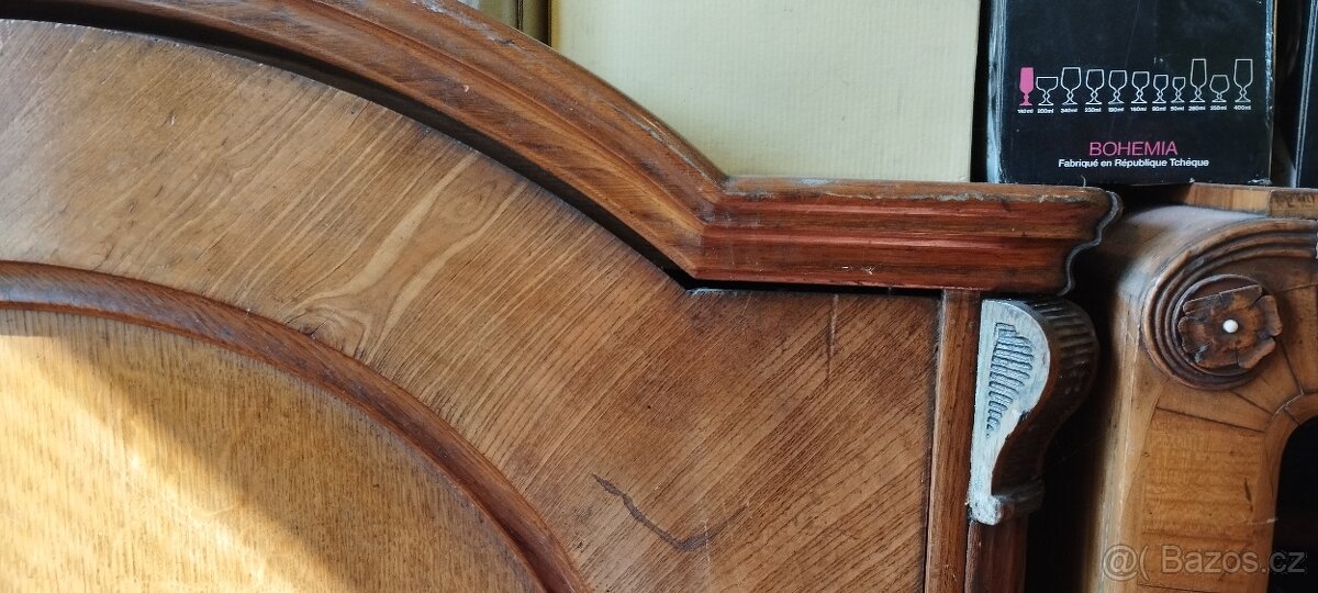 Jednodveřová skříň dýhovaná ořechem, třešeň 2ks - 4