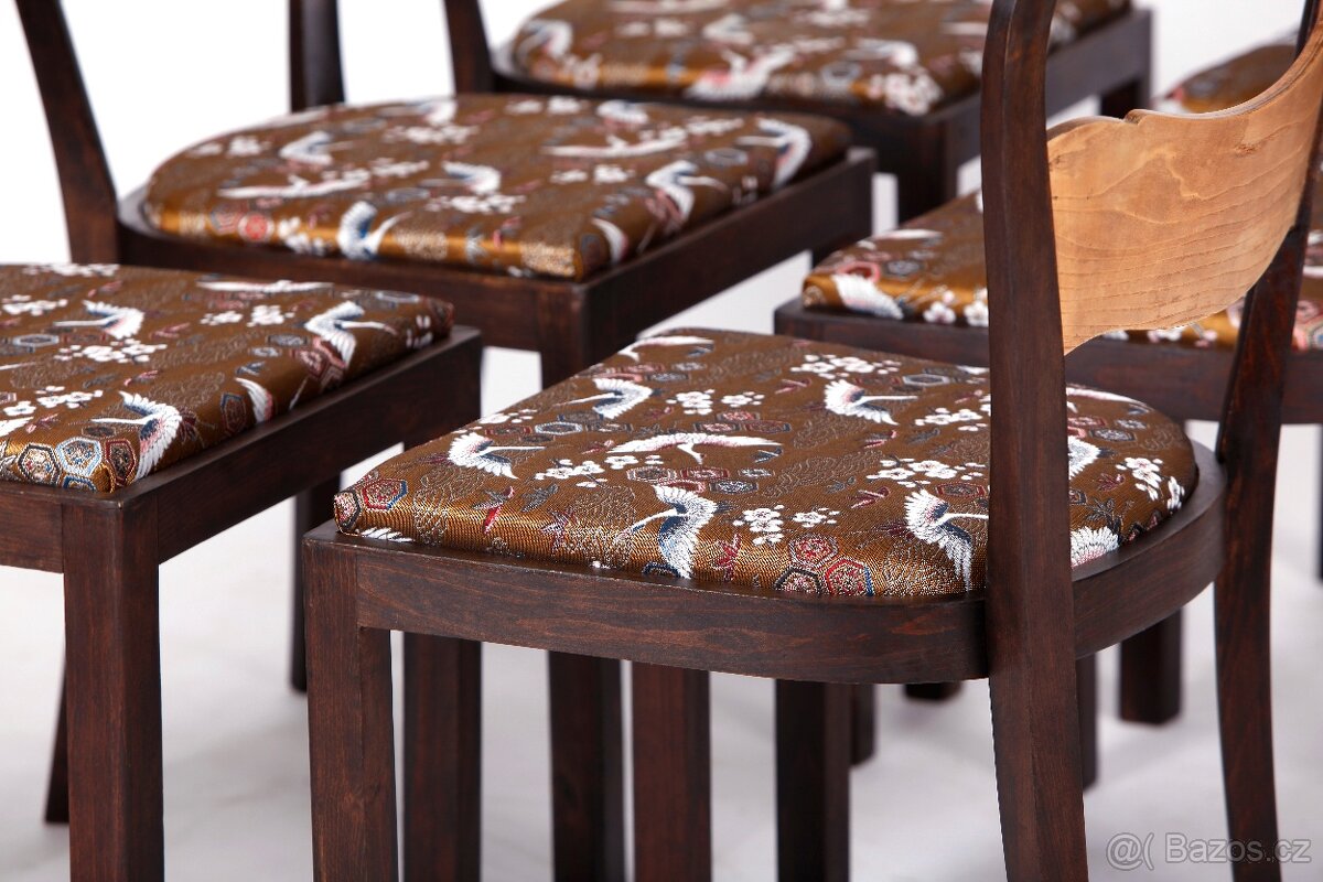 Židle ve stylu ARrt Deco po přečalounění. - 4