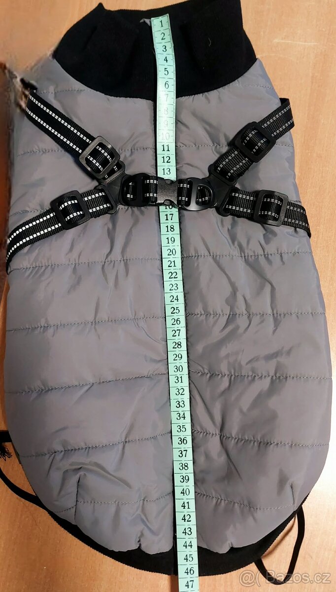 Bunda s postrojem S 40 cm šedá - 4