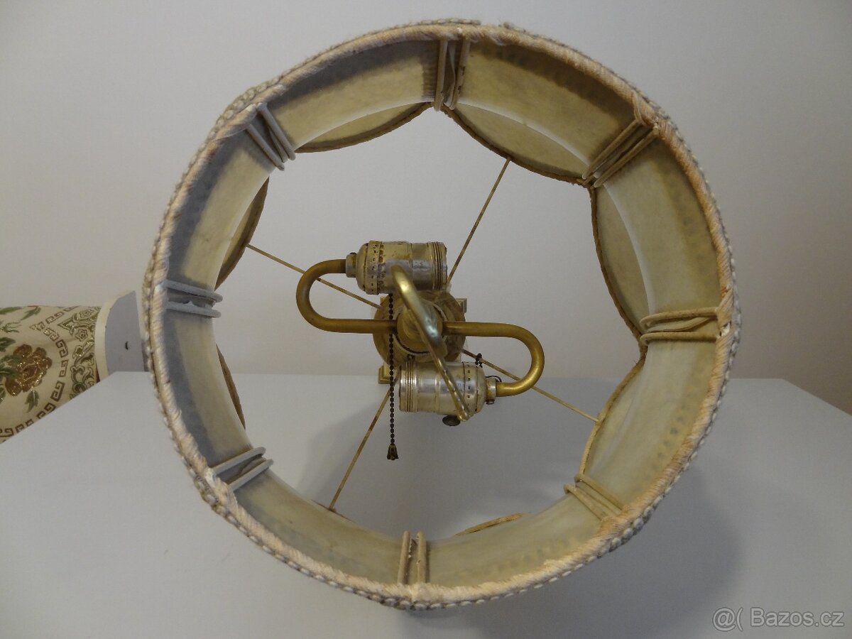 Mosazná stolní lampa antik - 4