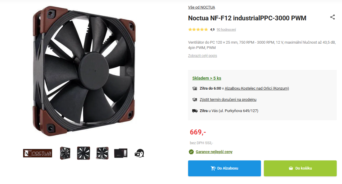 NOCTUA NF-A14 industrialPPC-3000 PWM větrák - 4
