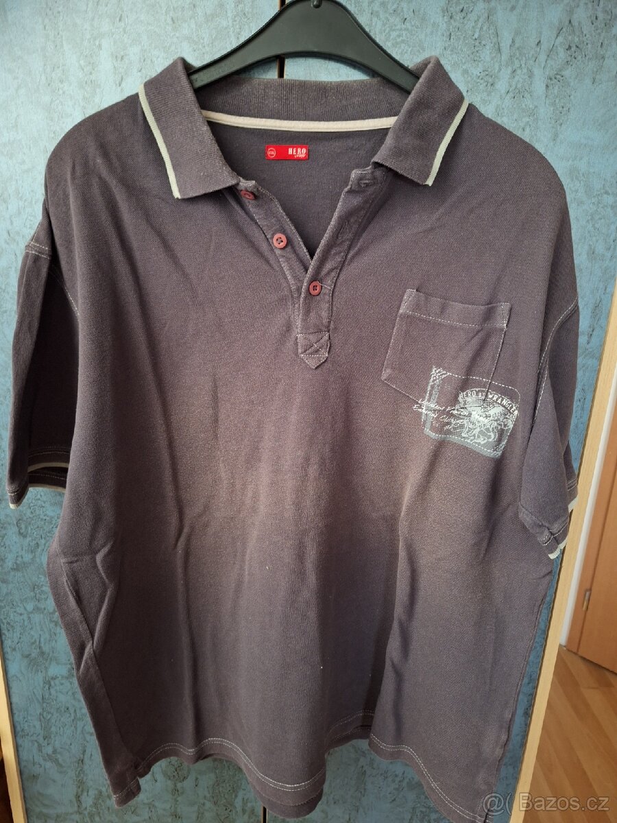 Tričko polo pánské tričko 5ks vel. XXL - 4