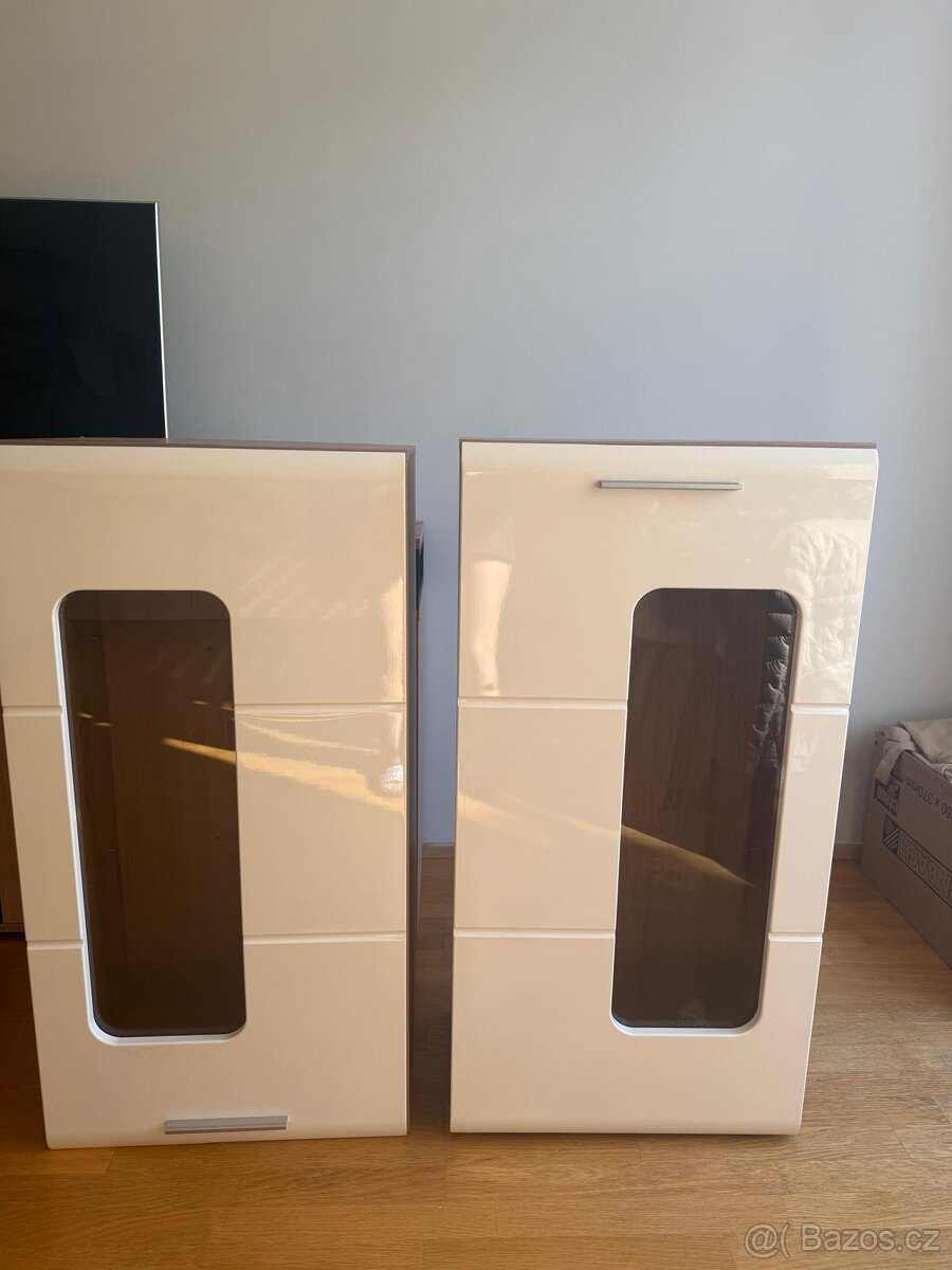 Obývací stěna Owinko, dub artisan/bílý lesk - 4