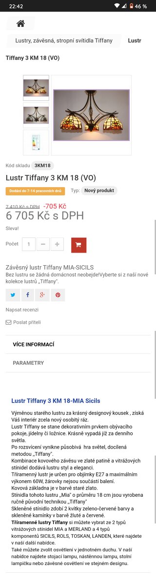 Lustr a lampy Tiffany - 4