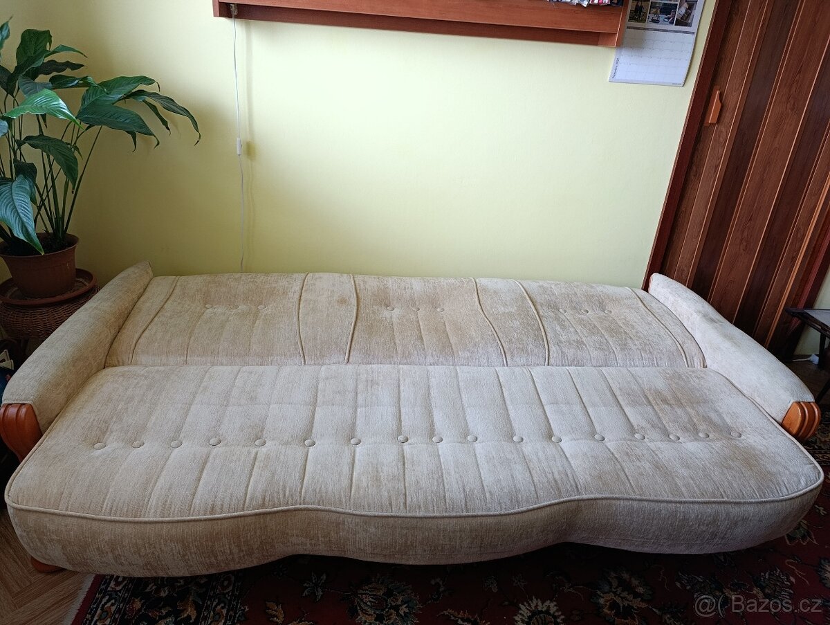 Souprava rustikální sedací : 3mistná+ křesla čalouněná 2 ks - 4