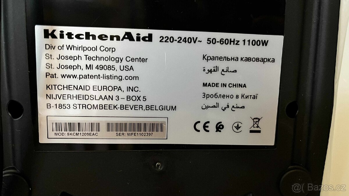 Překapávací kávovar Kitchenaid - 4