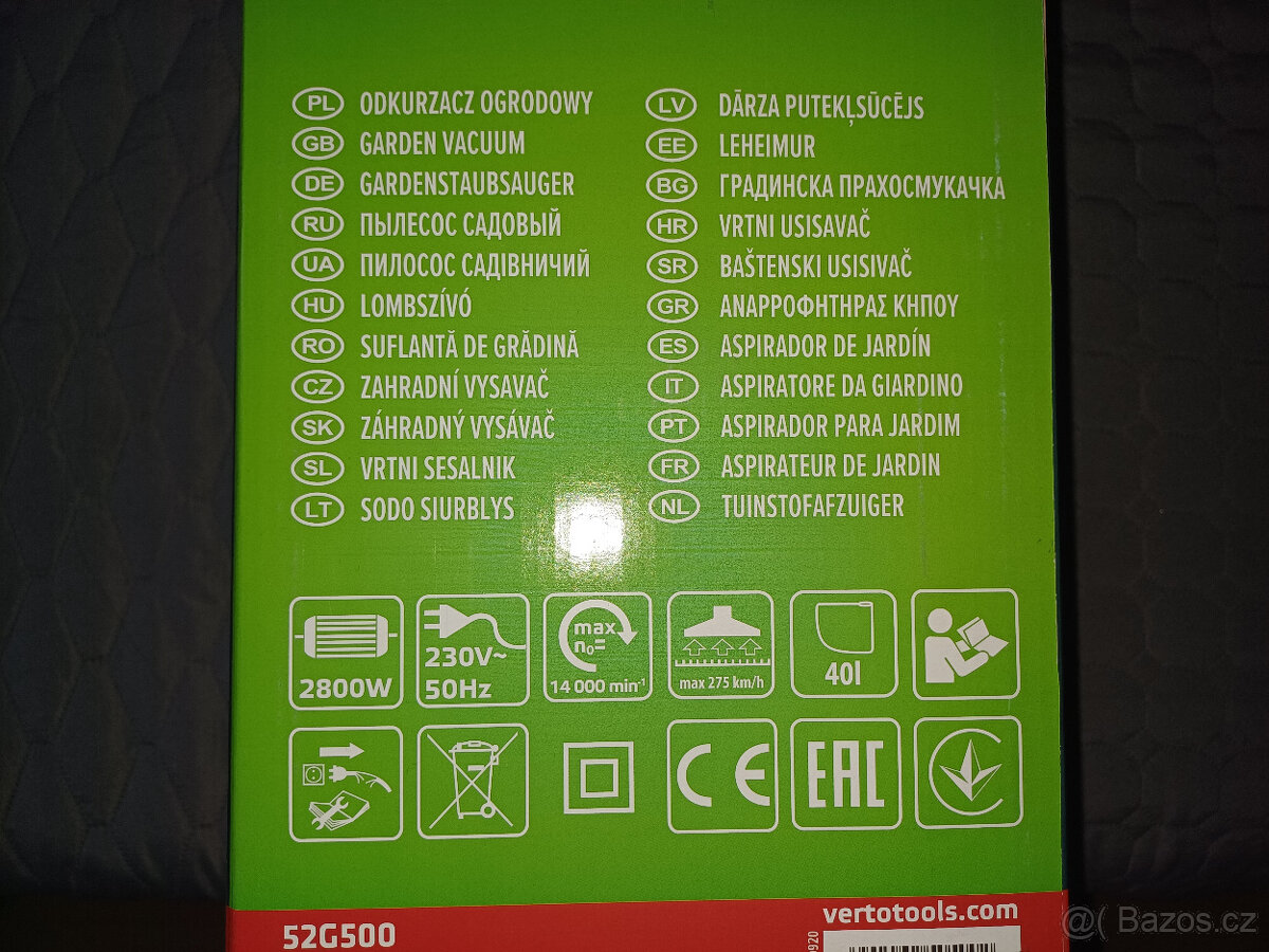 Vysavač/foukač listí Verto 52G500 - 4