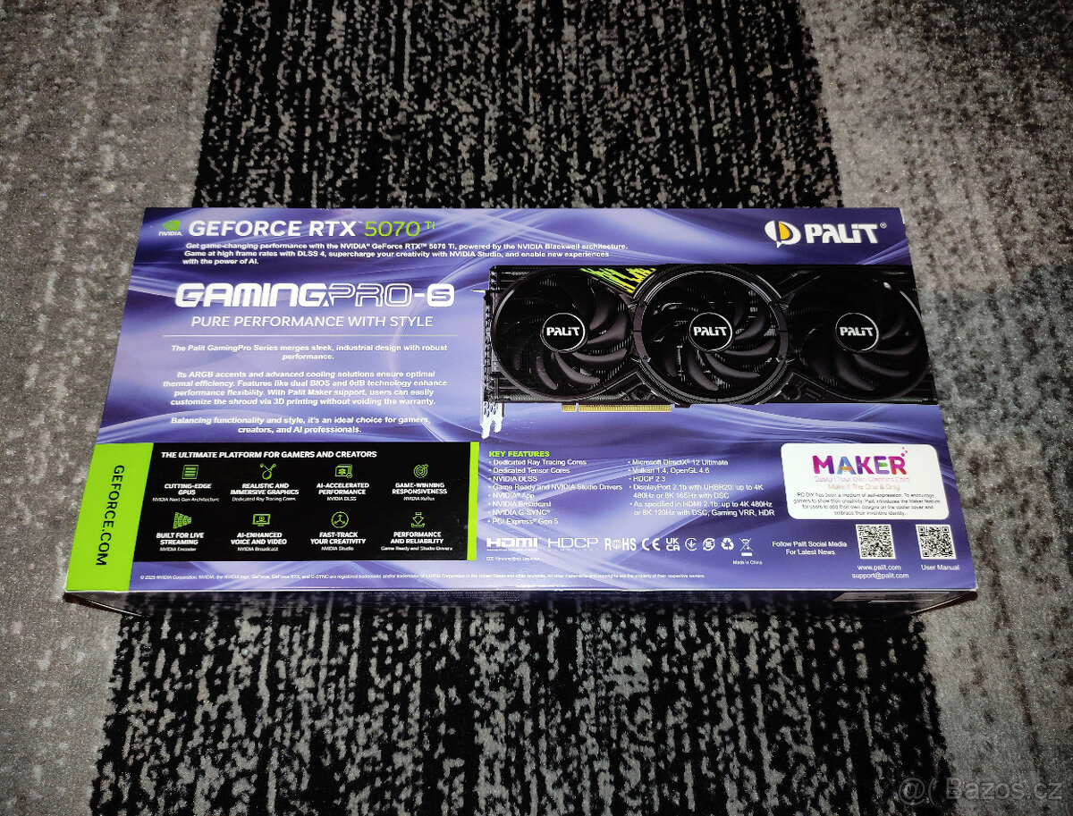 Palit GeForce RTX 5070 Ti GamingPro-S 16GB - Záruka 3 Roky - 4