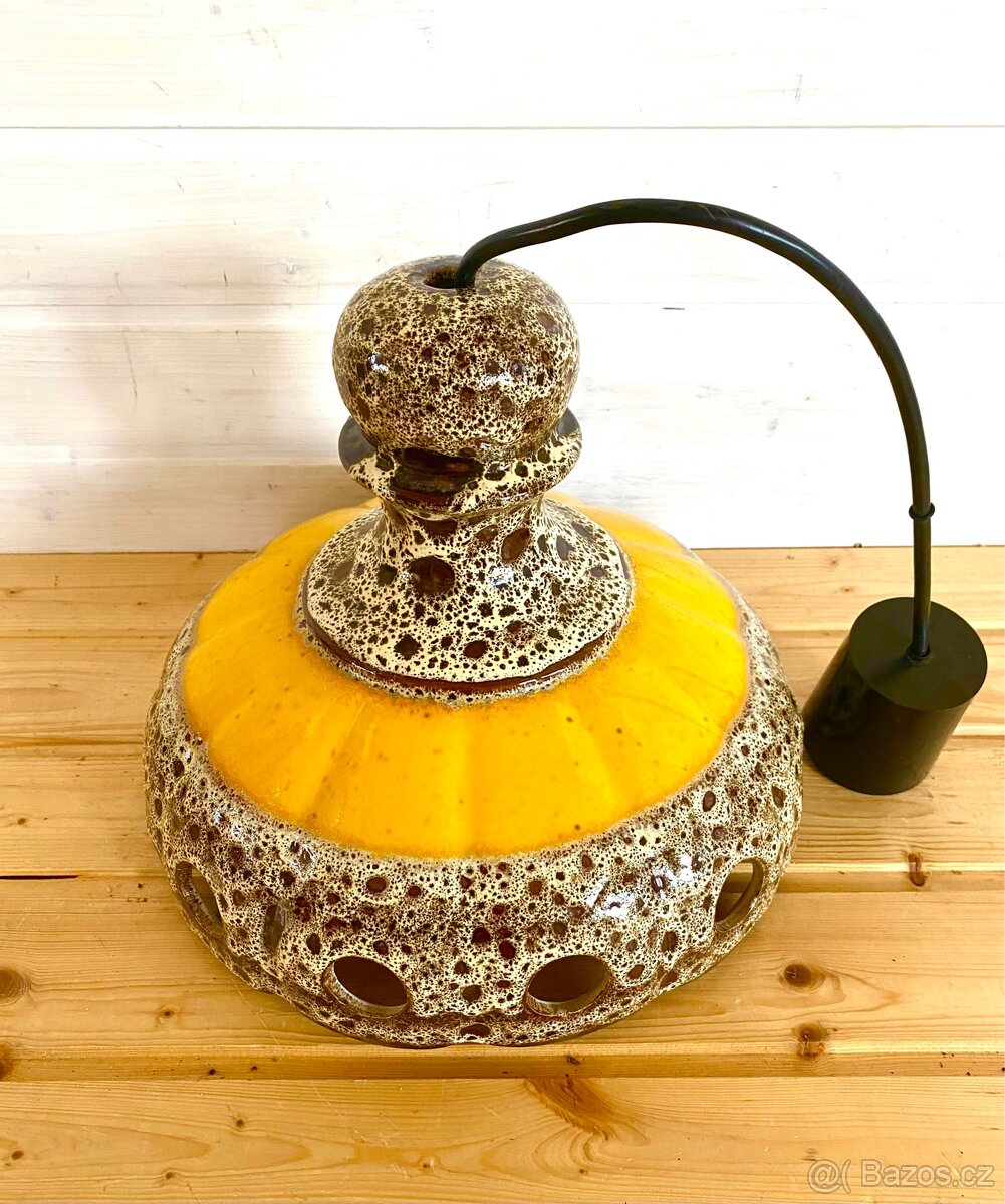 Starý keramický lustr - 4