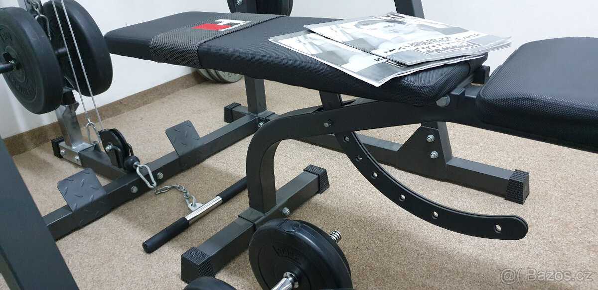 Posilovací lavice HAMMER Solid XP s činkovým setem - 4