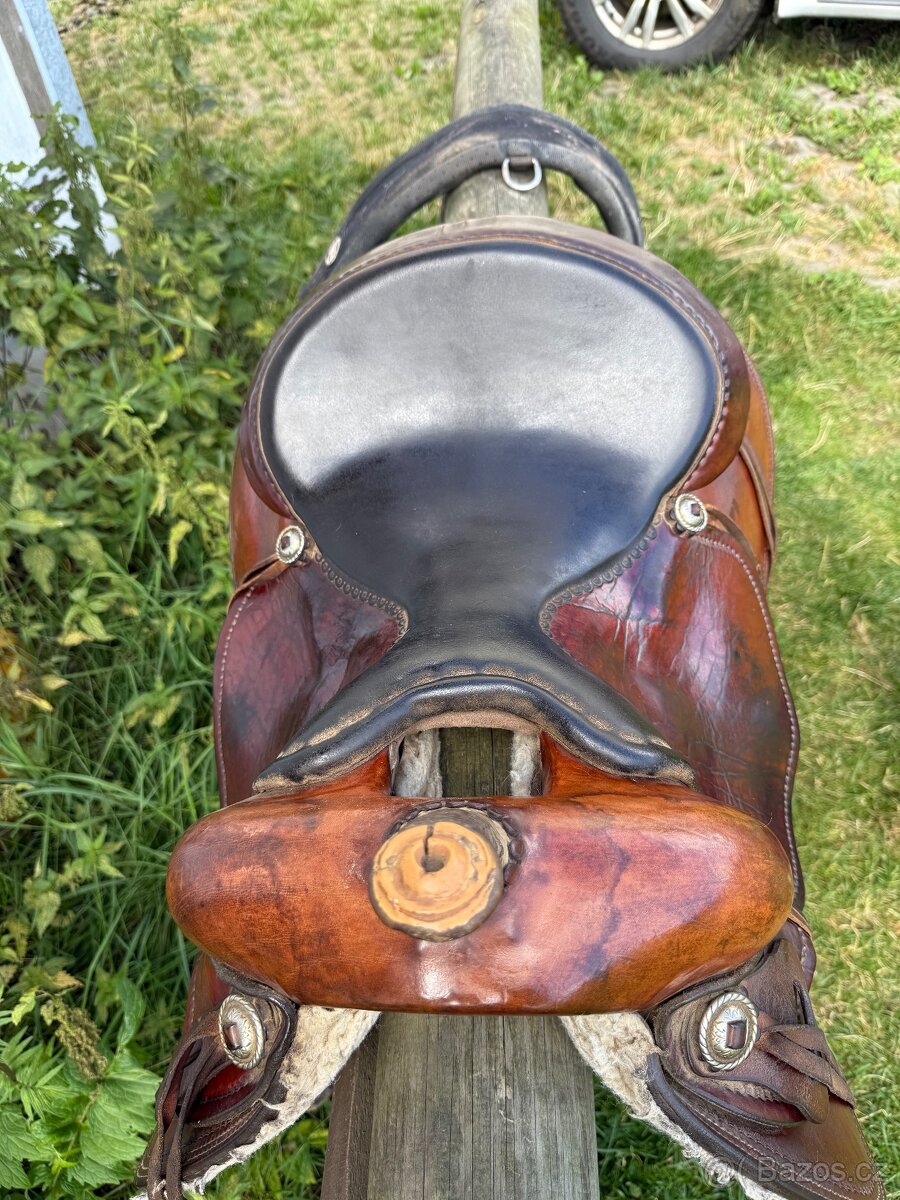 Westernové sedlo pinto - 4