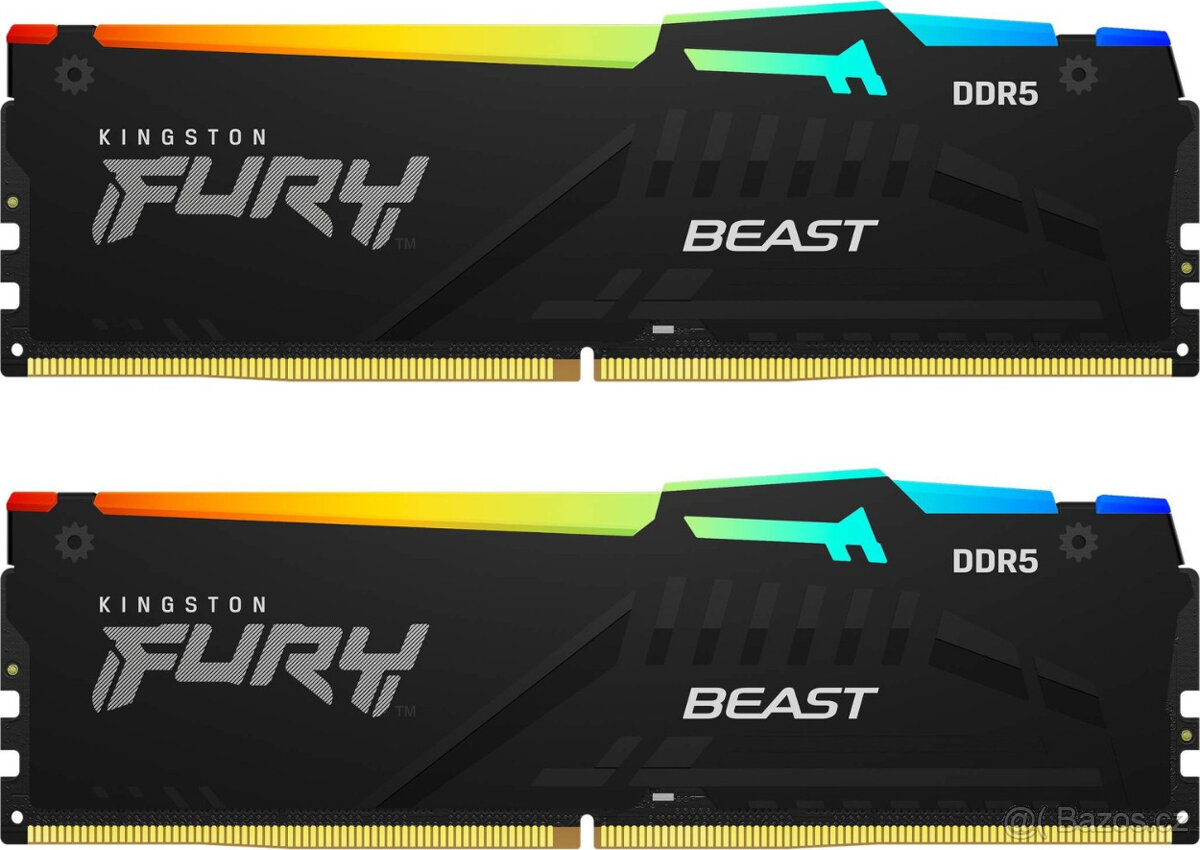 Kingston FURY Black RGB DDR5 32GB 6000MHz CL30 DIMM (2x16GB) - 4