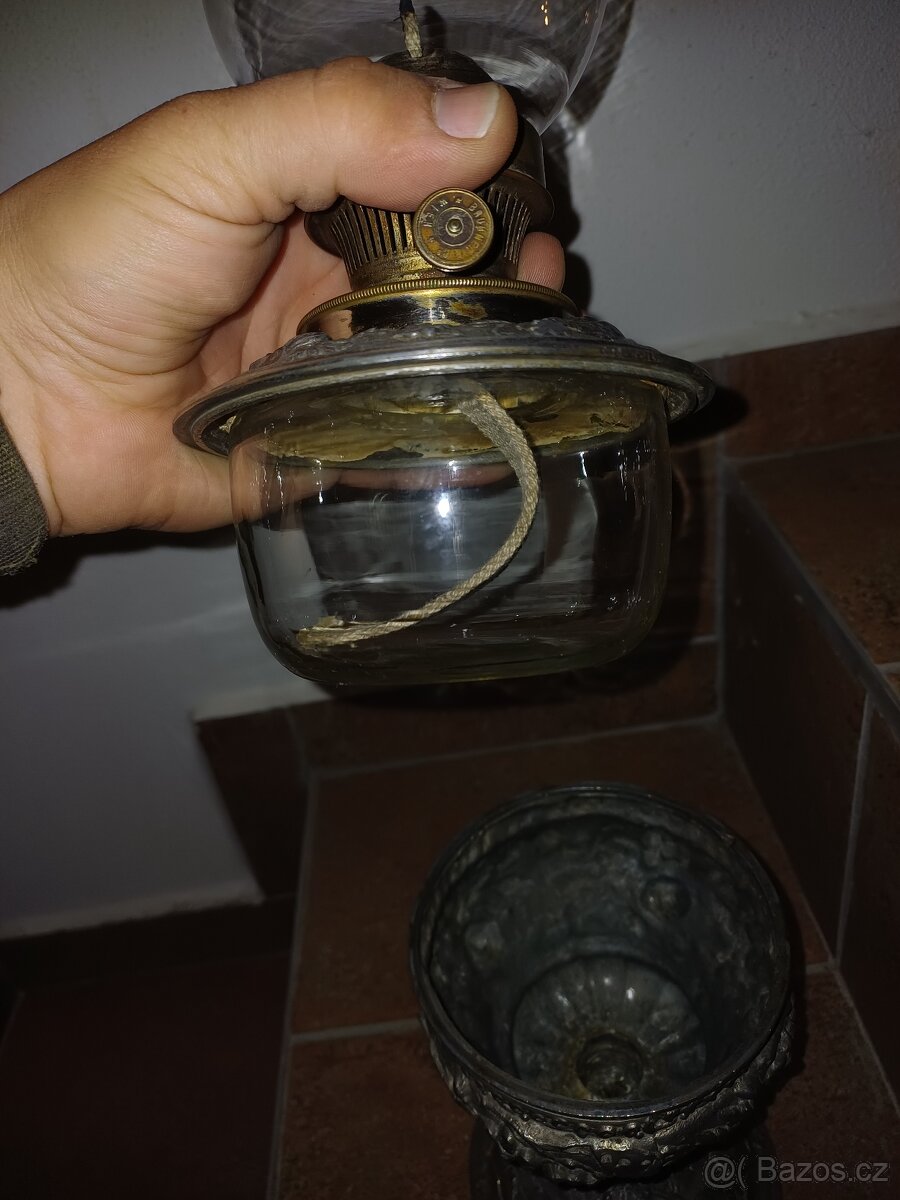 Starozitna petrolejova lampa - 4