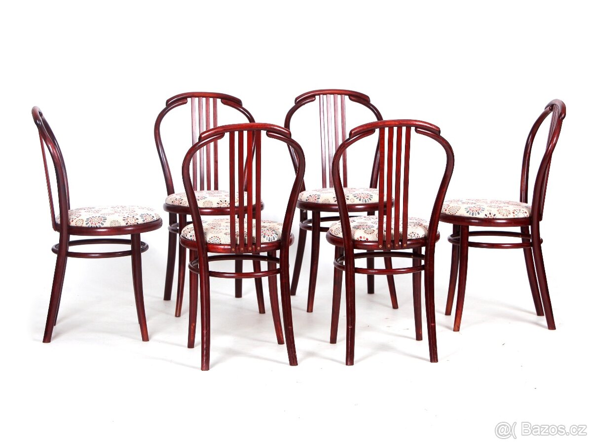 Populární jídelní židle české výroby TON, 4-6 ks. - 4