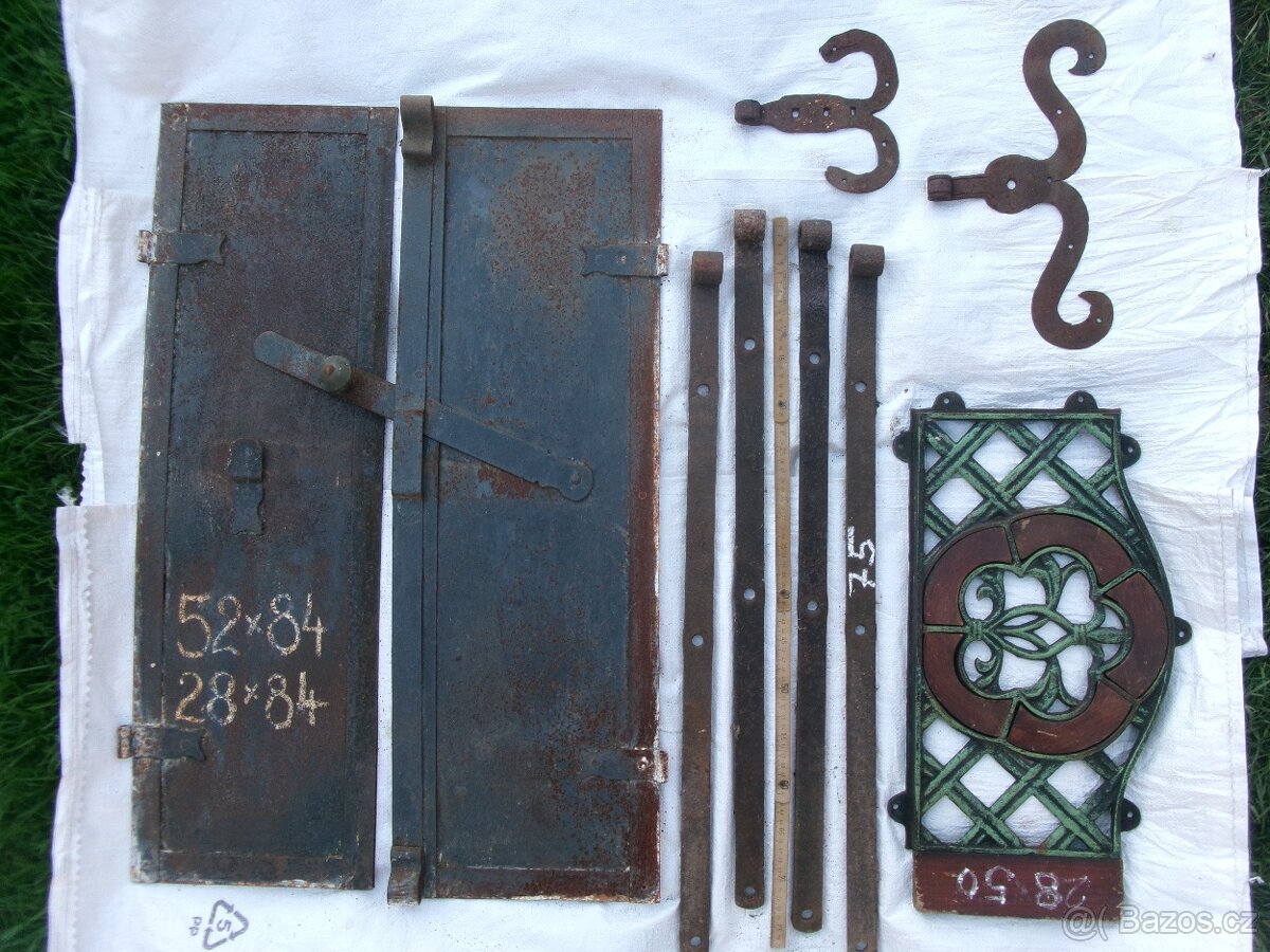 prodám různá stará kamnová dvířka, litinová kamínka bubínek, - 4