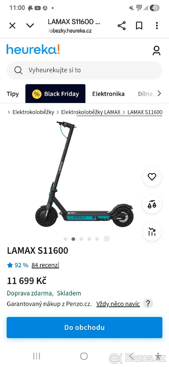 Elektrokolobezka lamax s 11600 - 4