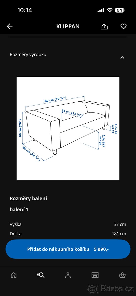 Pohovka IKEA KLIPPAN - 4