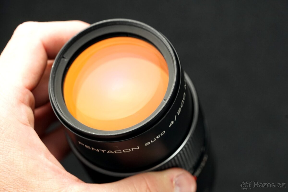 Objektiv Pentacon 200mm f4 auto MC M42 + pouzdro - 4