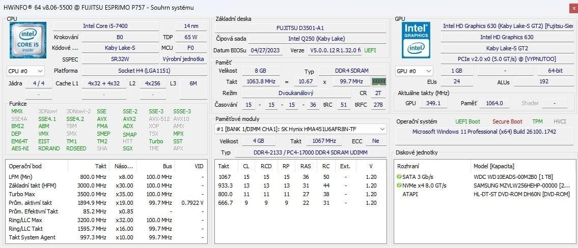 PC Fujitsu Esprimo P757/E85+ - 4
