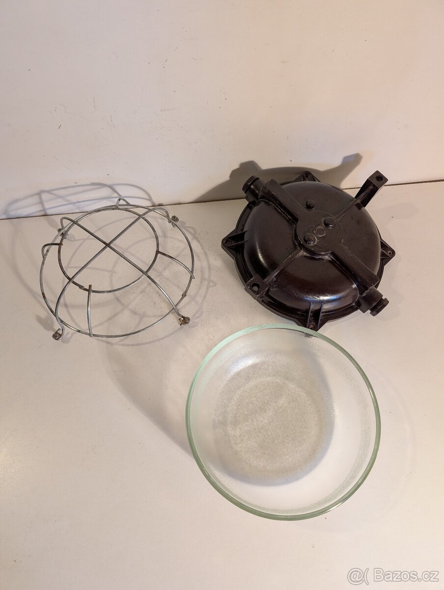 industriální bakelitový lustr lampa želva až 4 ks - 4