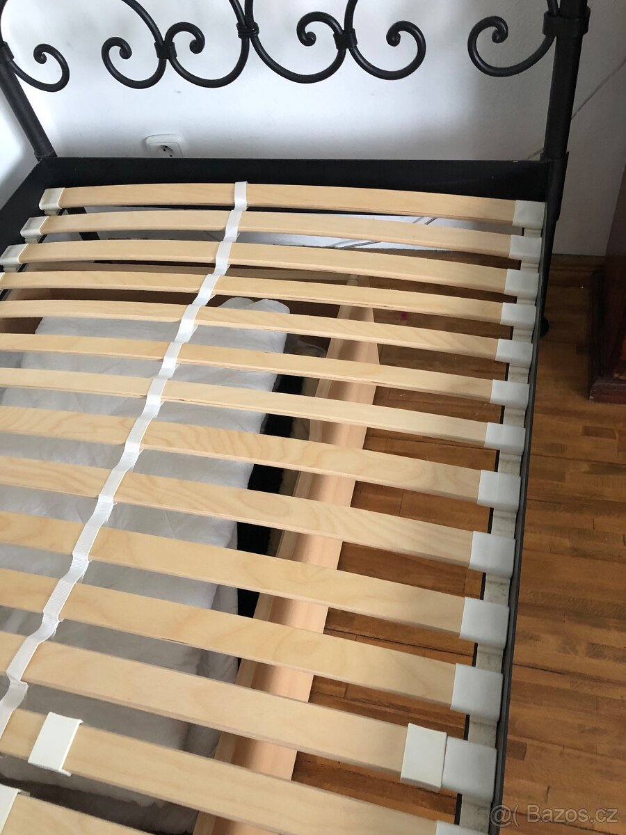 Kovaná/kovová postel 90X200, zakázková výroba - 4