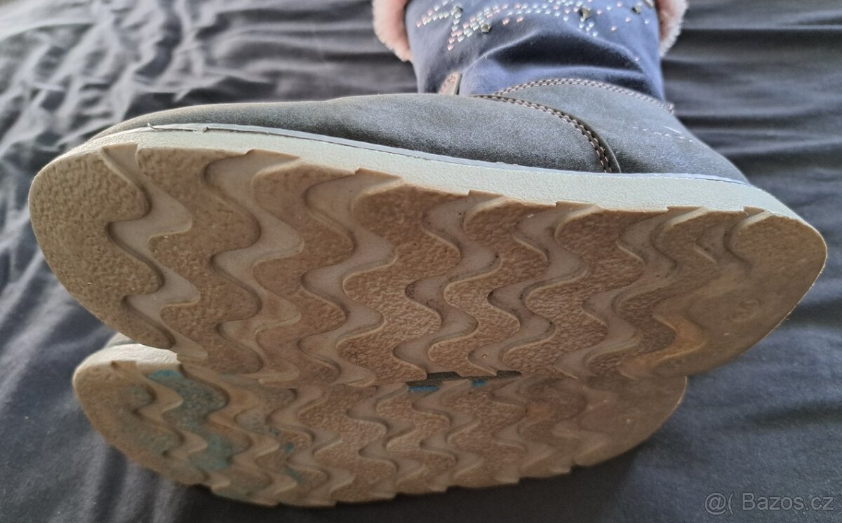 Kozačky dětské modré vel. 34 Tom Tailor - 4