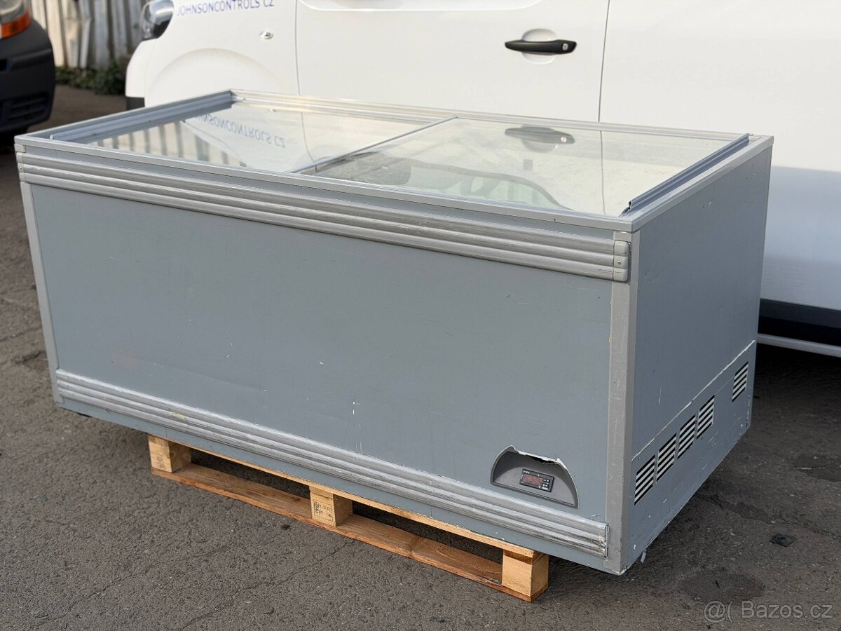 Prosklený pultový mrazák 175x85x85cm - 4