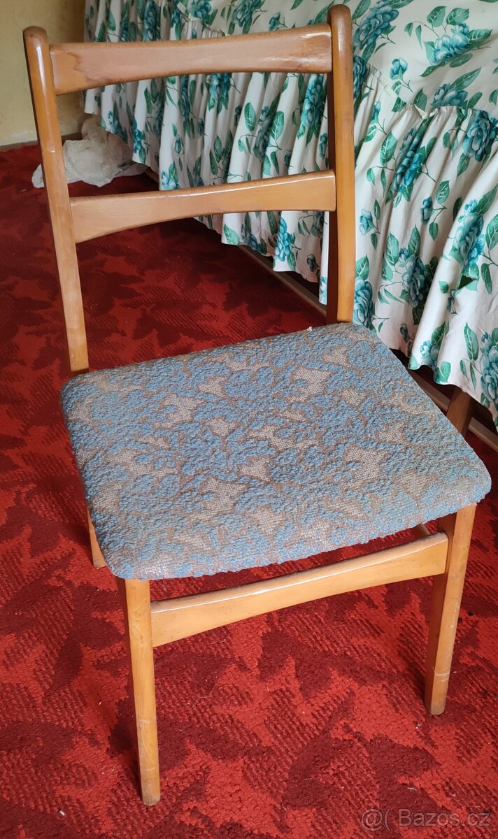 Retro křesla se 4 židlemi a stolem - 4