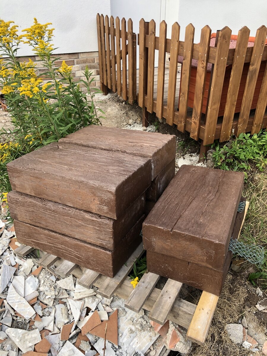 Betonové schody Diton tmavý dub - 4