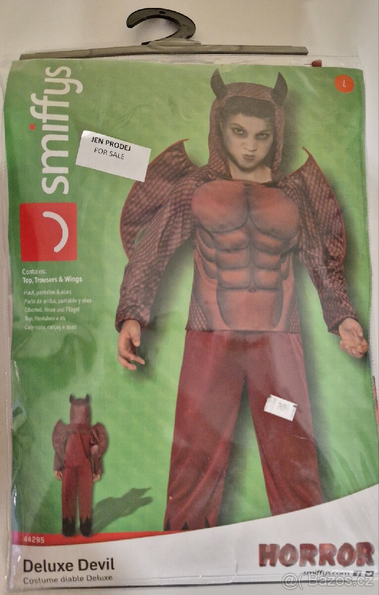 Kostým Dábel s křídly Halloween - 4