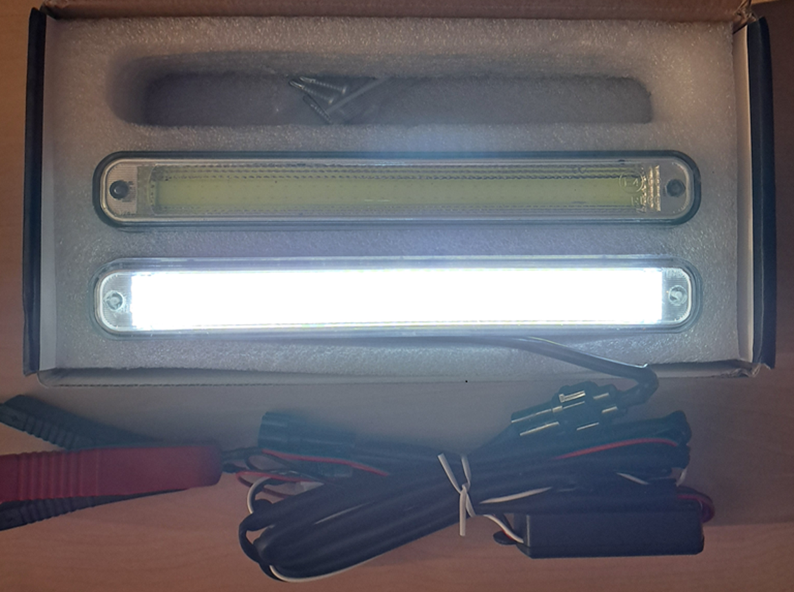 Světla pro denní svícení DRL- E4-COB-12/24V. - 4