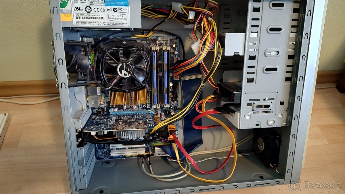 PC soc.775, C2D E7600, monitor - 4