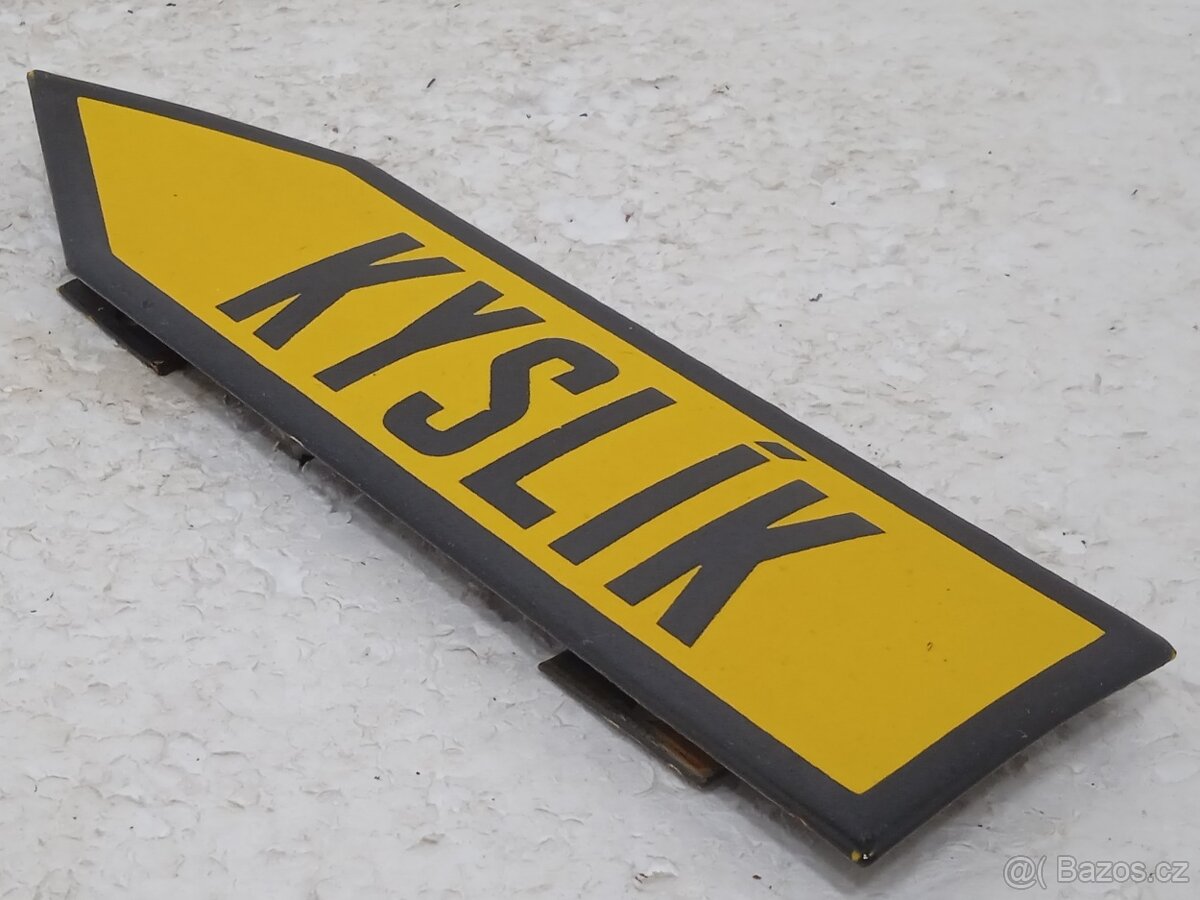 KYSLÍK - Retro smaltovaná cedulka - 19cm - 4
