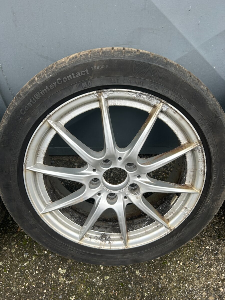 Alu kola R17 5x112 Mercedes + zimní pneu 205/50/17 - 4