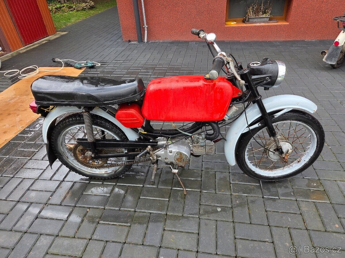 Jawa 23 Mustang bez TP, červený 3. - 4