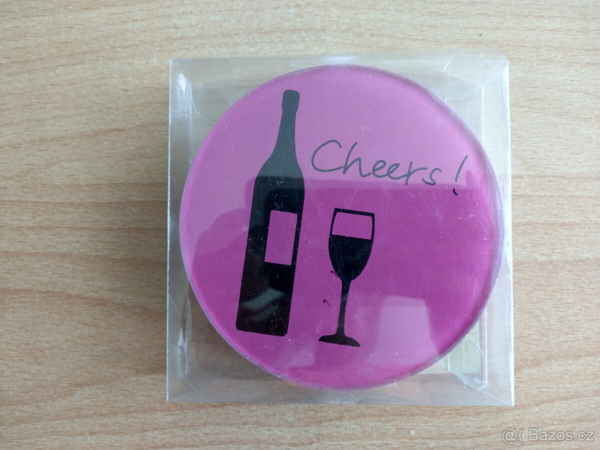 Cheers podtácky skleněné 4 ks - 4