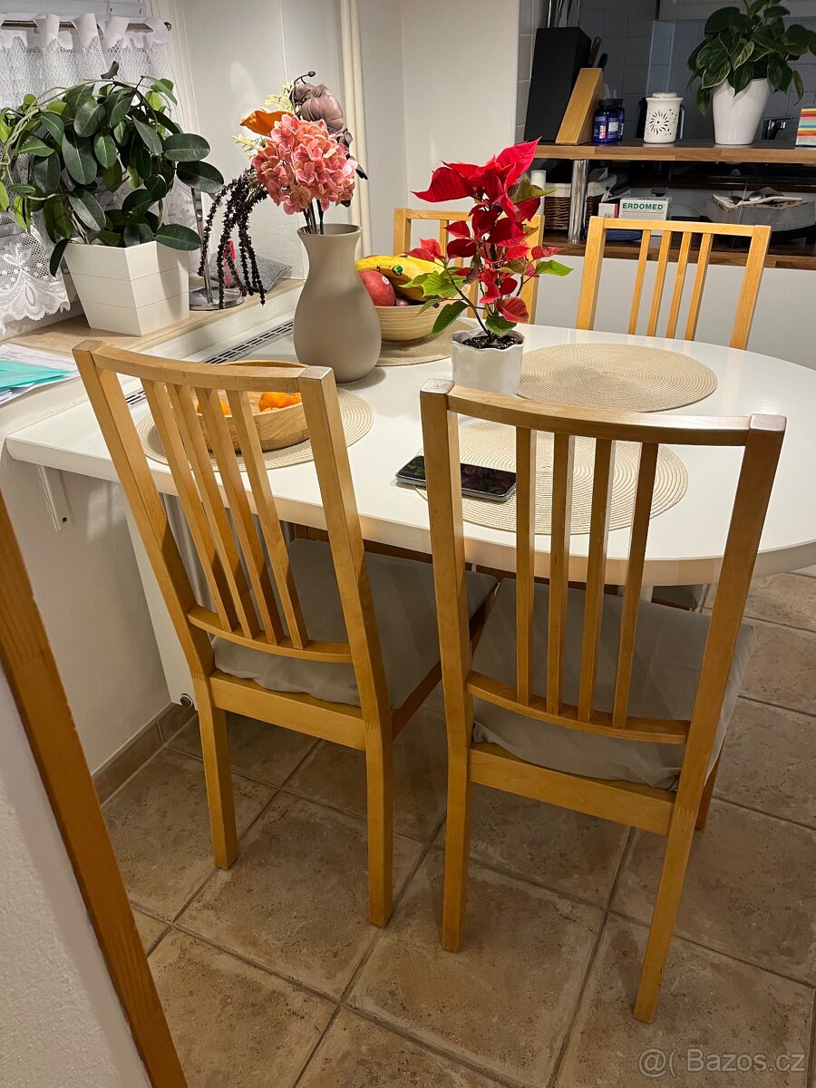 Dřevěné zidle Ikea - 4