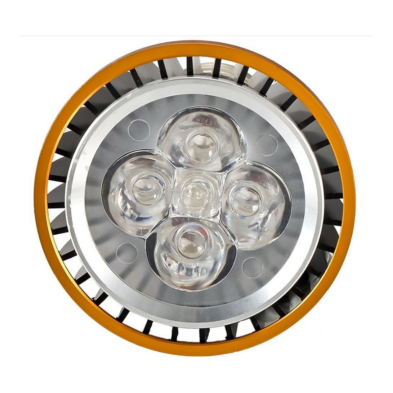 Pěstební LED žárovka 5W - černá, patice E27 (do lampičky) - 4