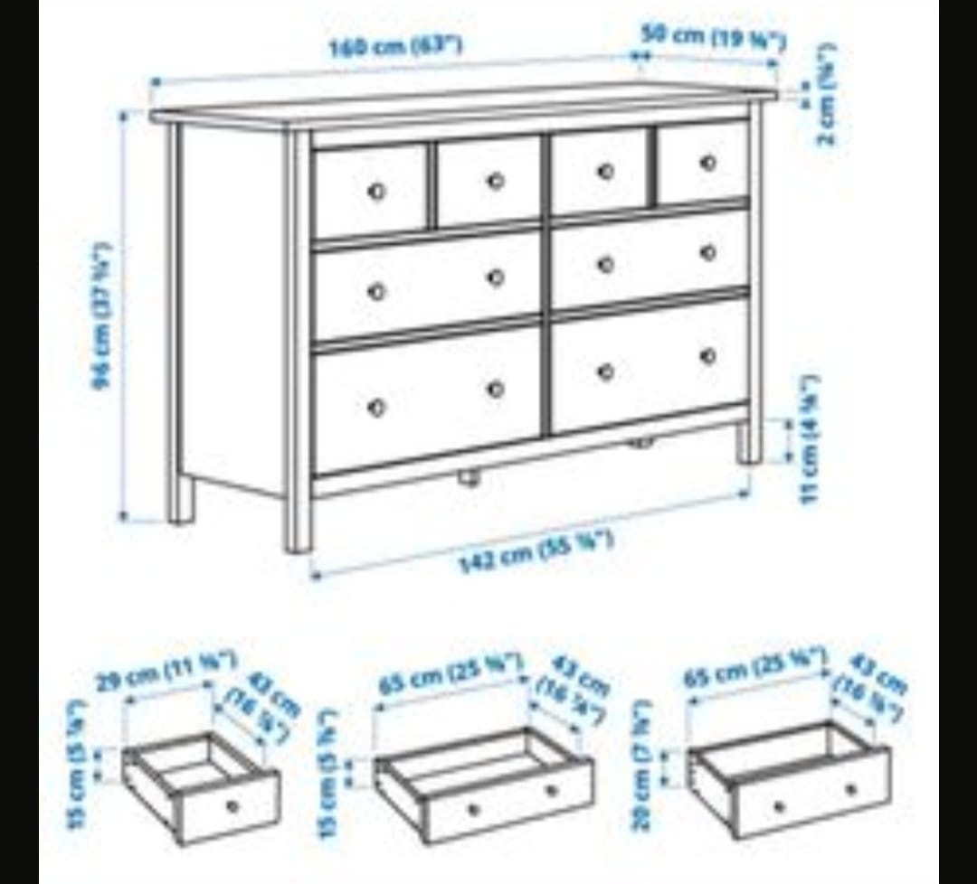 KOMODA IKEA HEMNES V LESKU - 4