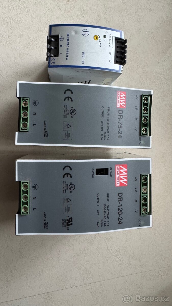 Napájecí zdroj na DIN 24V Mean Vell - 4