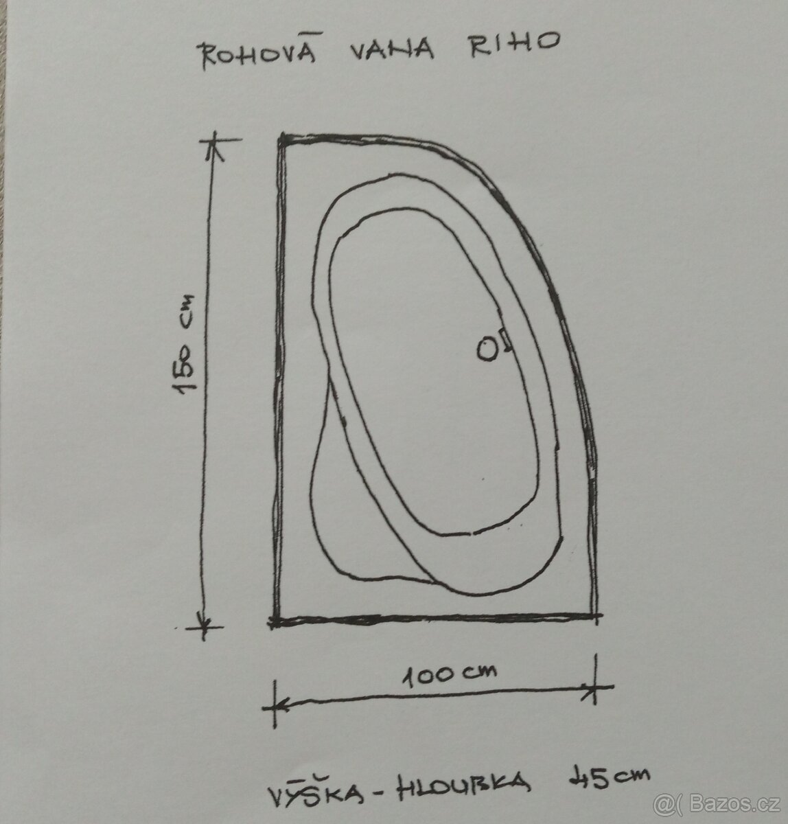 Rohová vana RIHO - 4