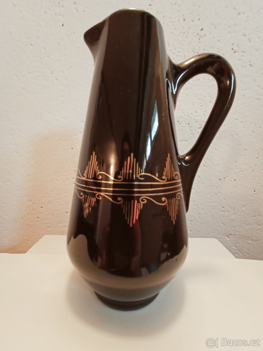 černé štamprle se zlatým vzorem - 4